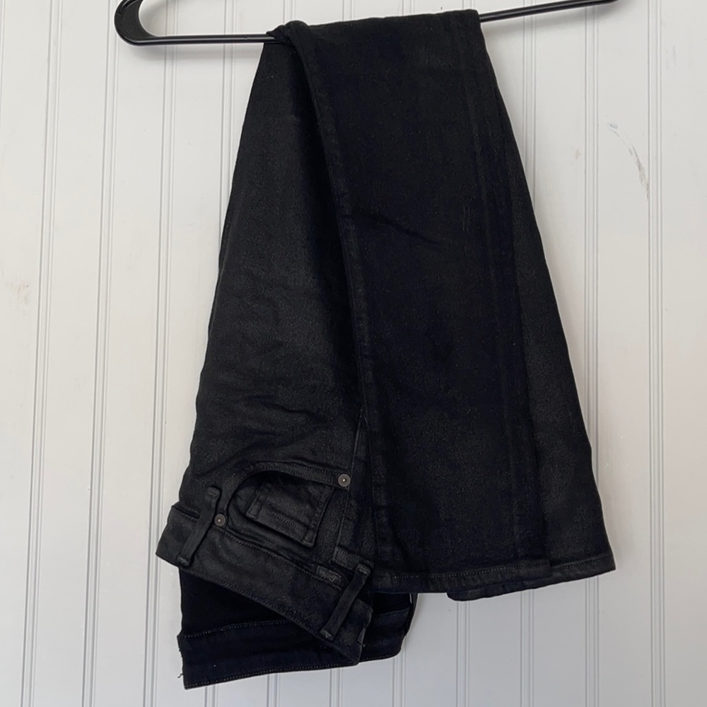 Citizens of Humanity Black Coated Denim